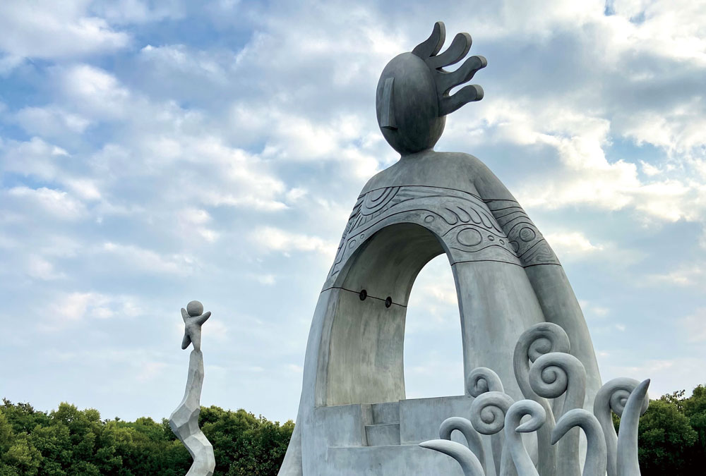 2020 art installation at the Pengcun Wetlands: 'The Creator'